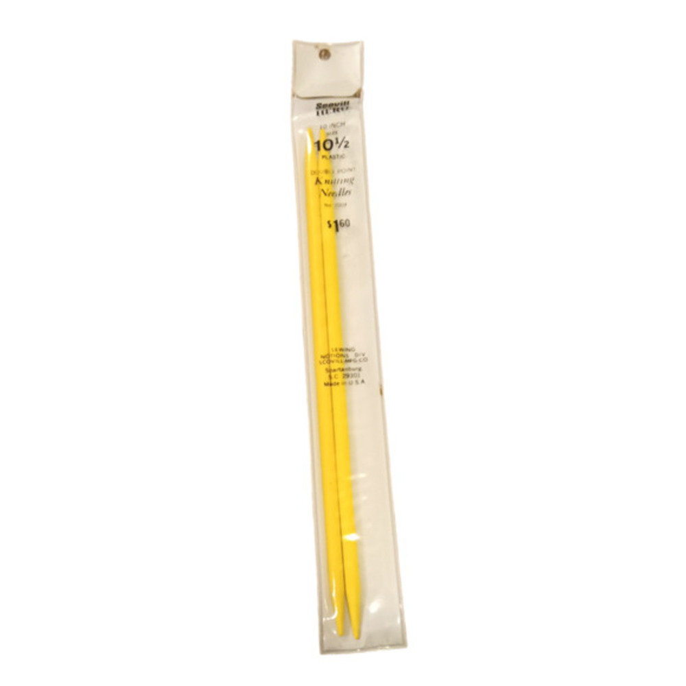 Scovill Hero 10" size 10.5 Plastic Double Point Knitting Needles